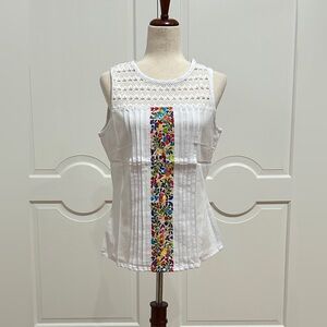 Artisanal Mexican top is made with 100% hand Embroidery.